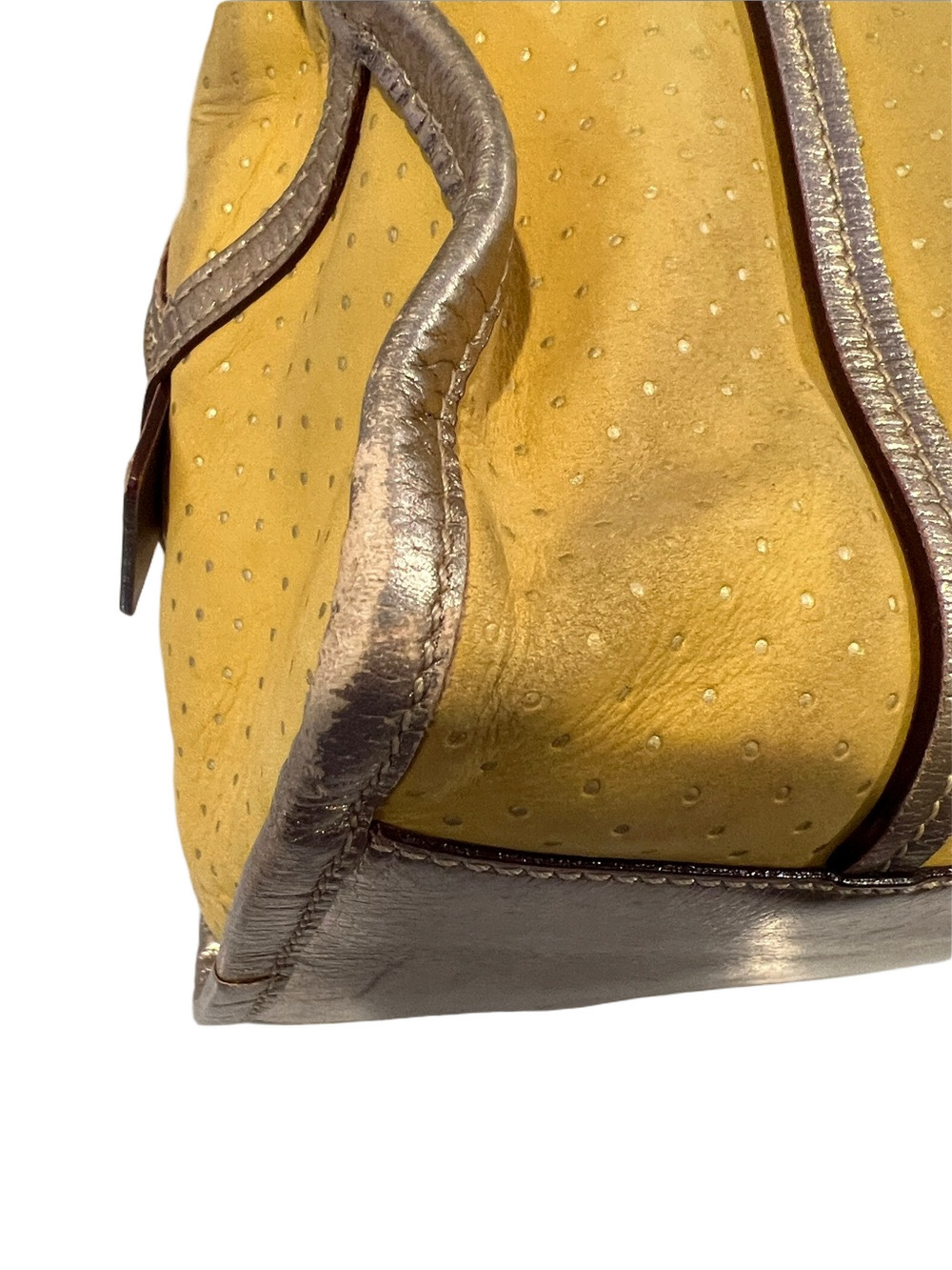 kate spade Yellow Perforated Tote with Metallic Trim - Picture 12 of 17